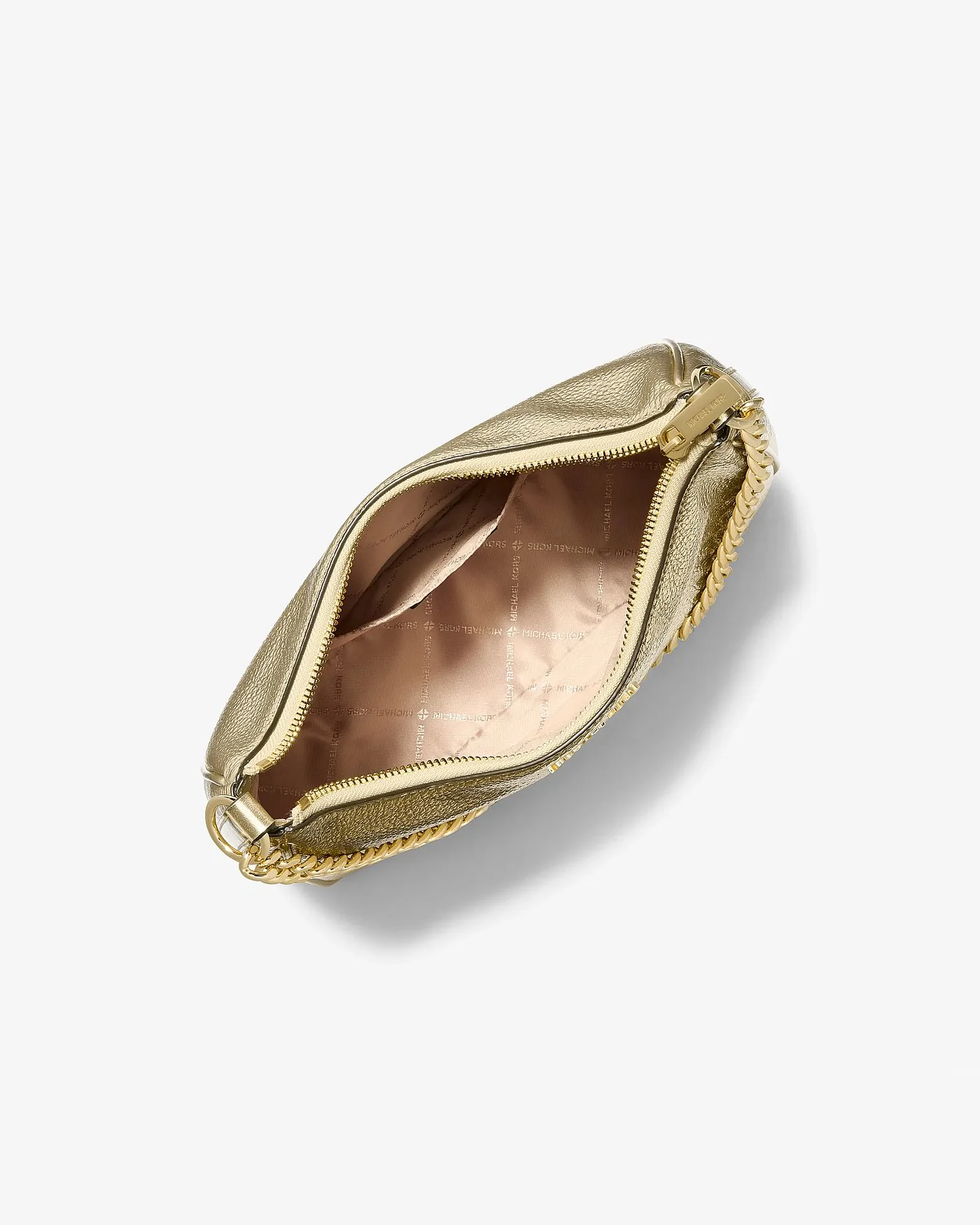 Сумка-кроссбоди Michael Kors Jet Set Travel золотистая металлик — 2