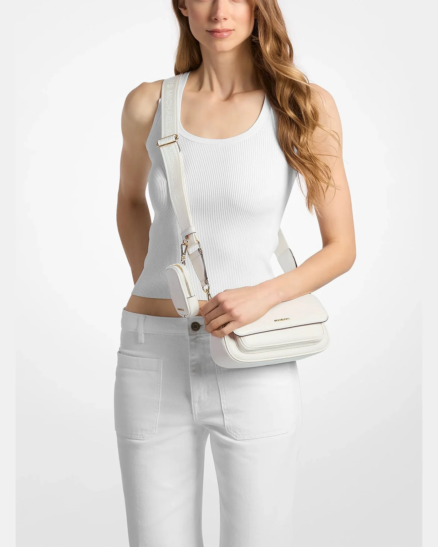 Michael Kors сумка-кроссбоди Jet Set Travel Small из зернистой кожи со съёмным чехлом — 4