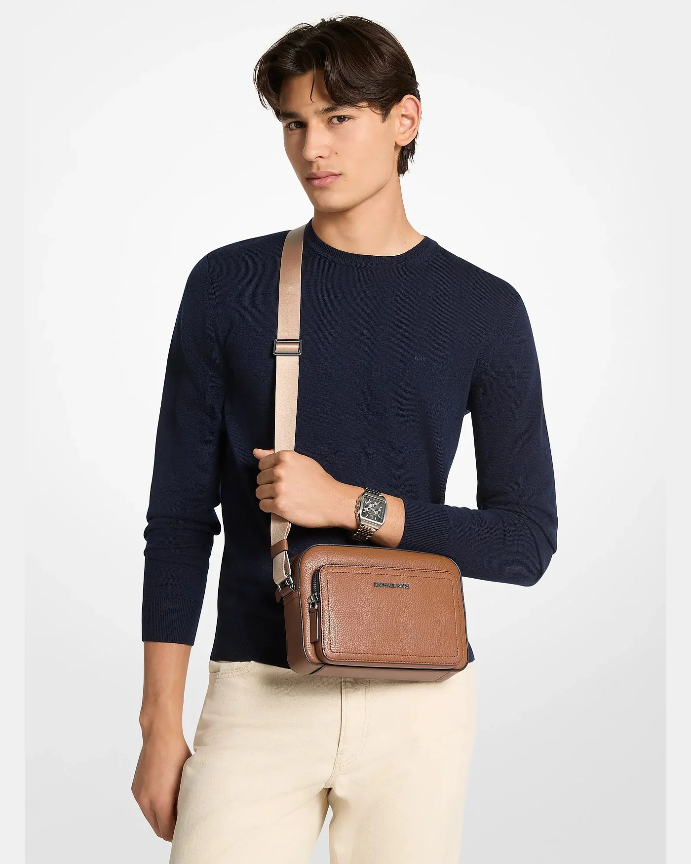 Сумка Cooper Flight Bag из зернёной кожи — 4