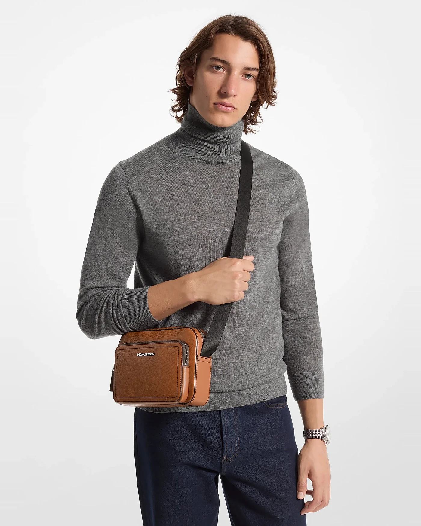 Сумка-кроссбоди Cooper Utility из зернёной кожи — 3
