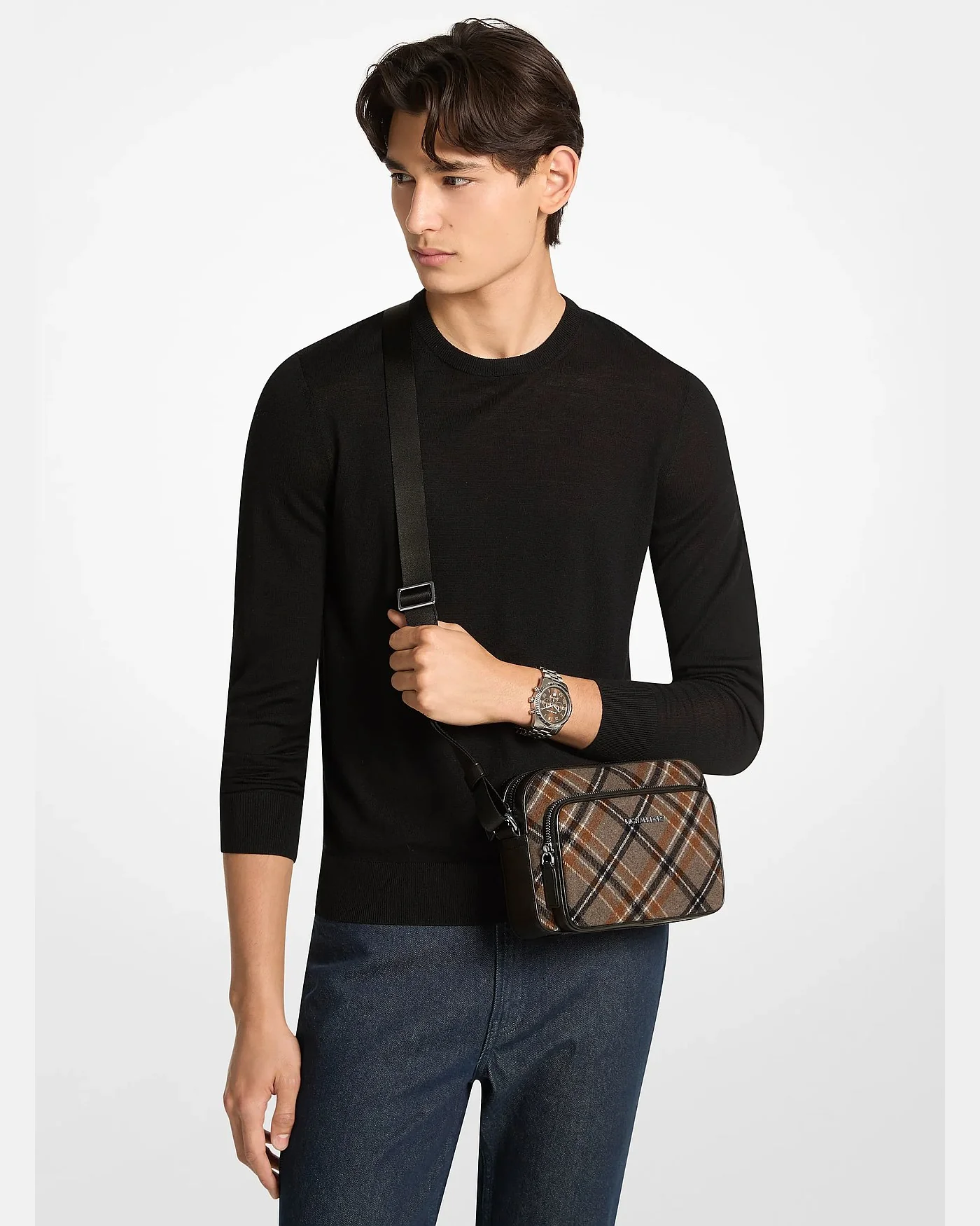 Сумка Cooper Flight Bag из шерсти в клетку — 4