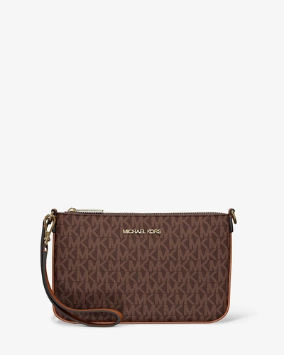 Michael Kors клатч Jet Set Small с фирменным лого-принтом
