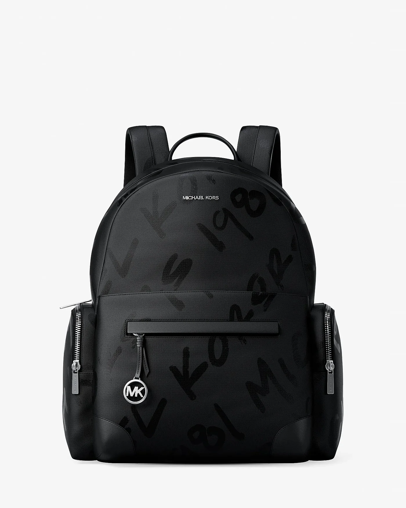 Рюкзак Michael Kors Prescott с принтом логотипа, большой, чёрный — 1