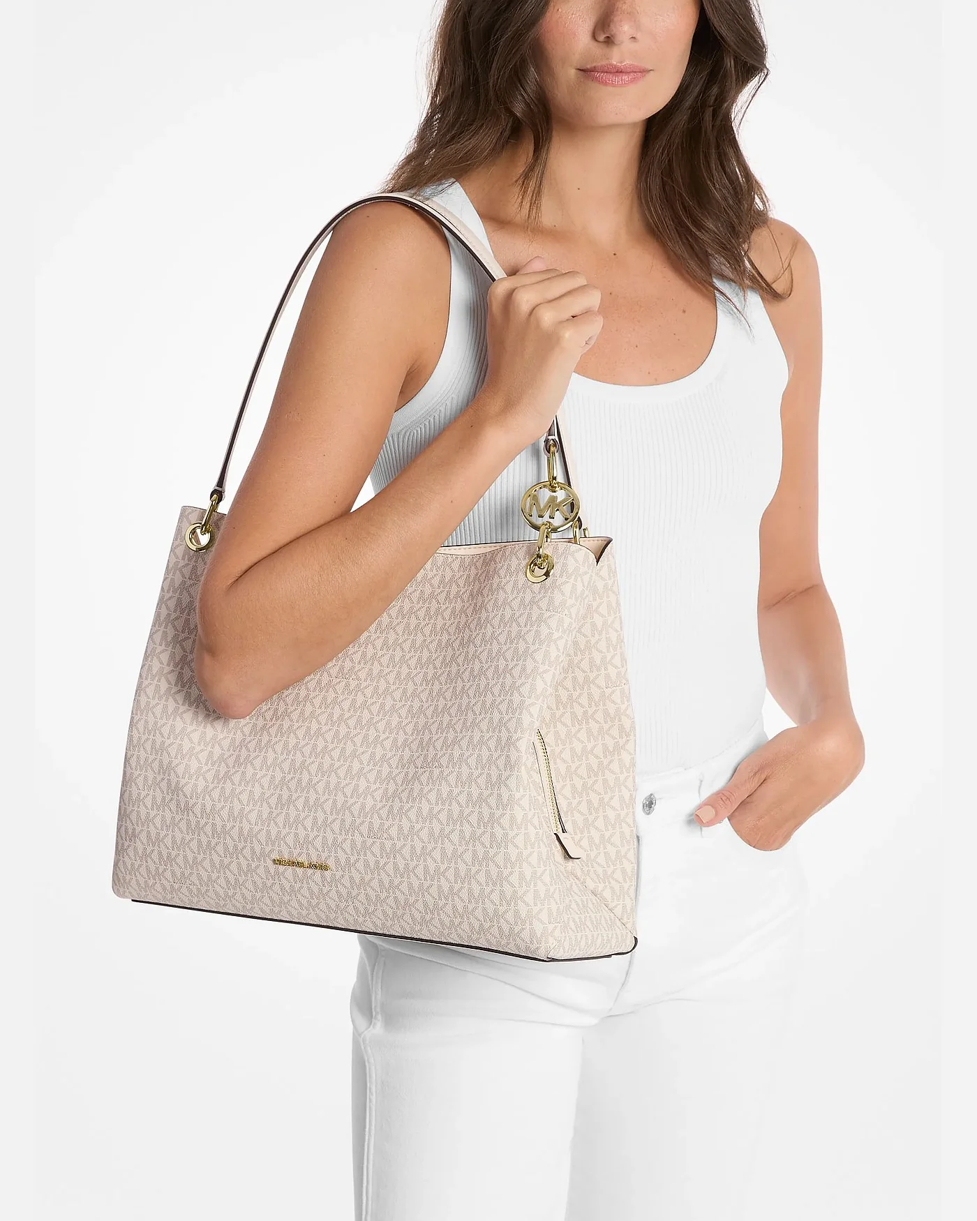 Сумка на плечо Michael Kors Christina с фирменным логотипом — 3