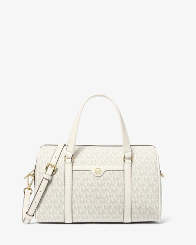 Сумка-кроссбоди Michael Kors Jet Set Travel светло-кремовая мульти