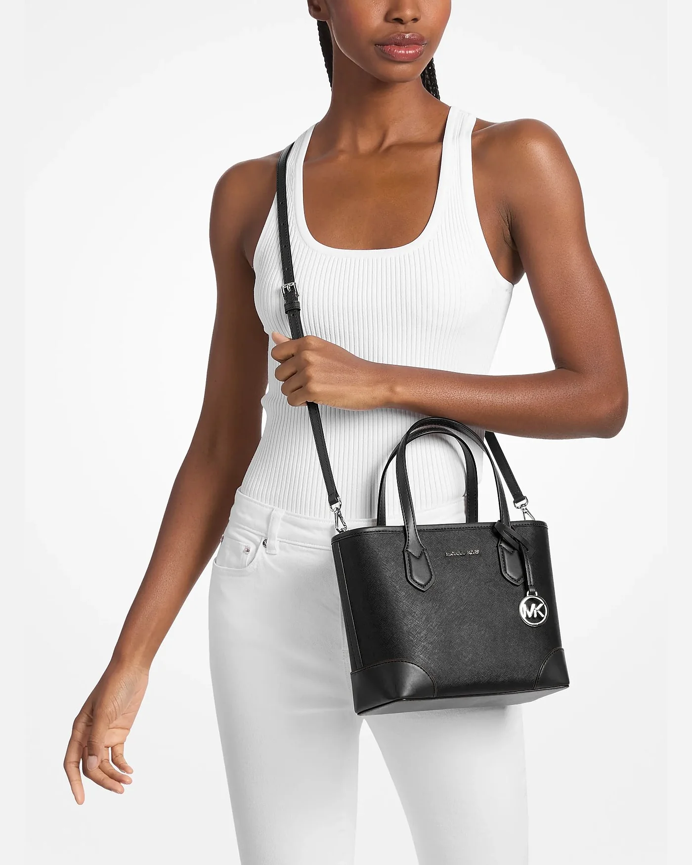 Michael Kors сумка-тоут Eva Extra-Small из кожи сафьяно — 4