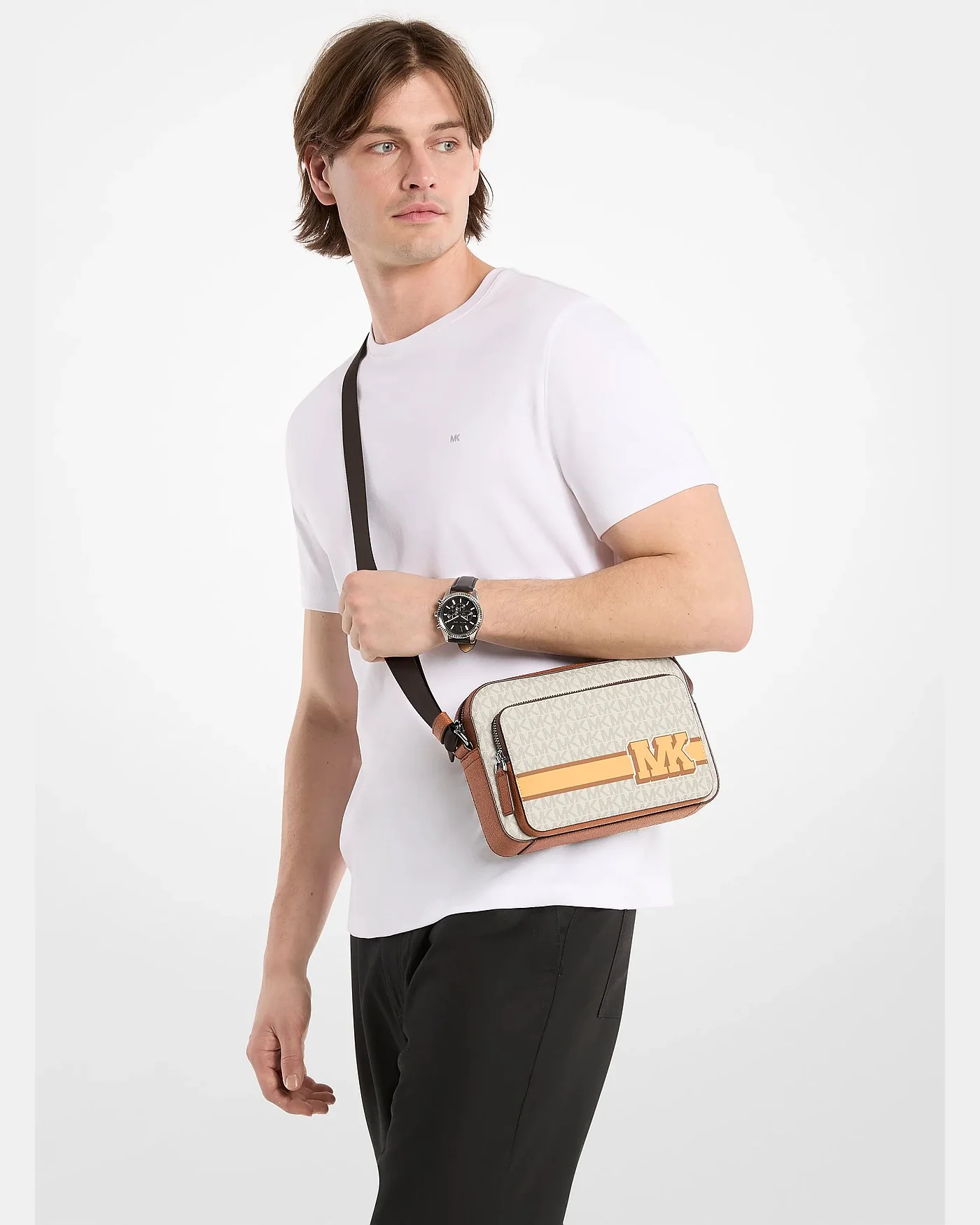 Дорожная сумка Michael Kors Cooper с декоративной отделкой и логотипом — 4