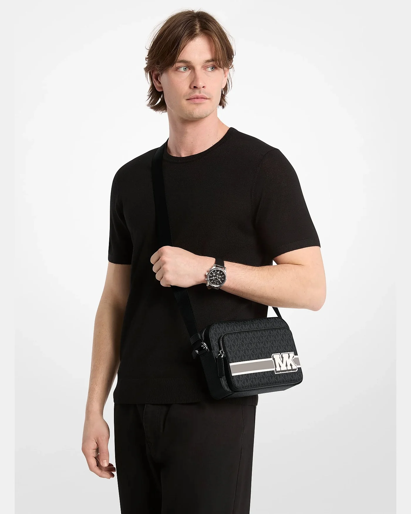 Дорожная сумка Michael Kors Cooper с декоративной отделкой и логотипом — 4