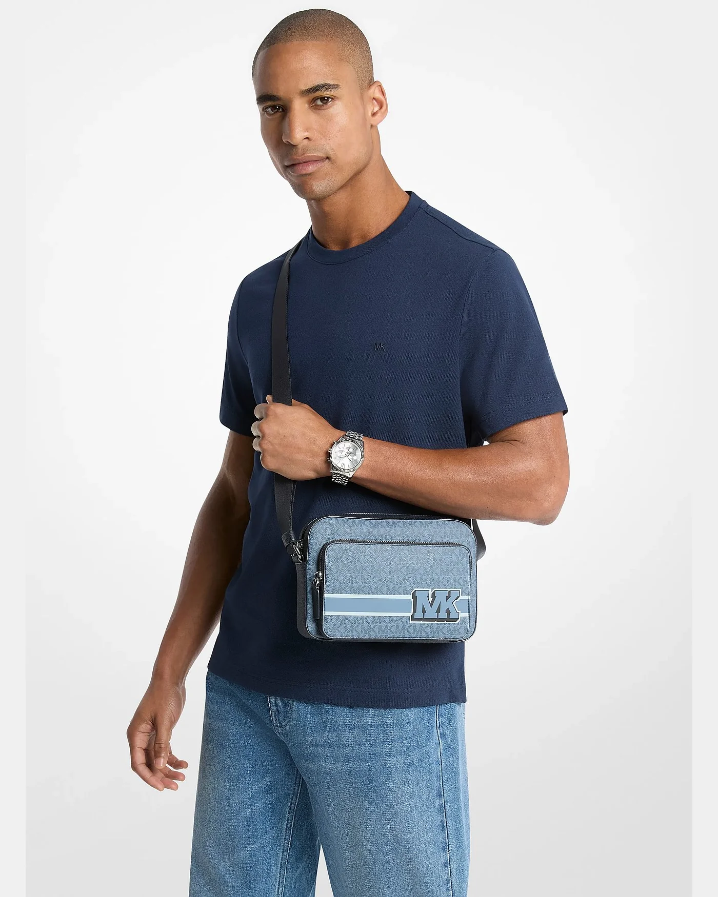 Дорожная сумка Michael Kors Cooper с декоративной отделкой и логотипом — 4