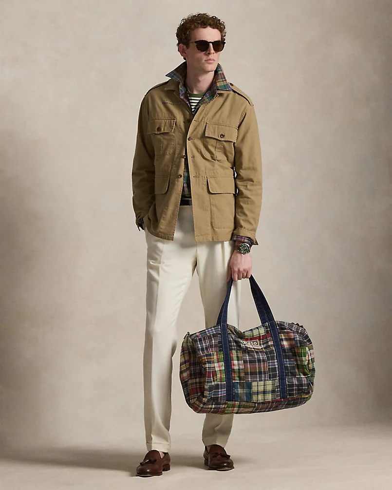 Сумка-дафл Ralph Lauren Patchwork Madras Duffel — 7