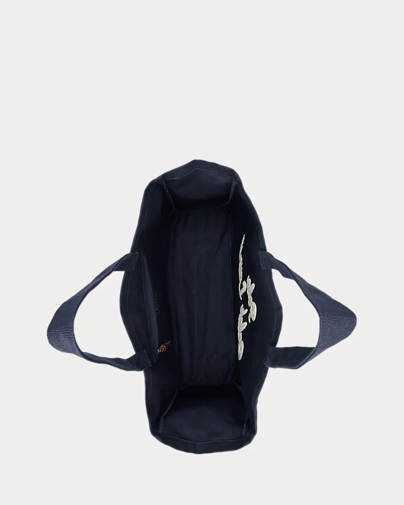 Канвасовая сумка-тоут с вышитым логотипом — 4