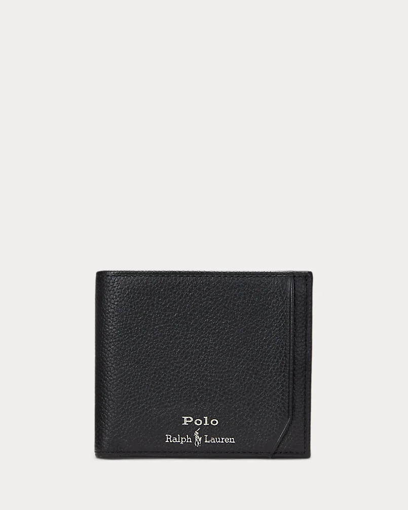 Кожаный бумажник Ralph Lauren с фактурной поверхностью — 1
