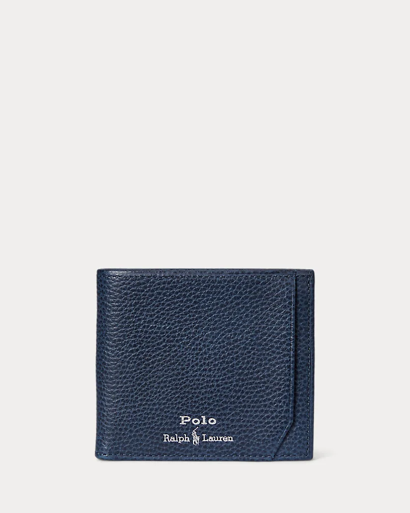 Кожаный бумажник Ralph Lauren с фактурной поверхностью — 1