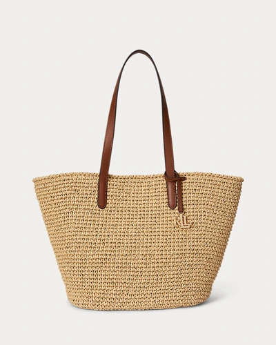 Сумка-тоут Ralph Lauren Crocheted Straw Large Lainey Tote Bag