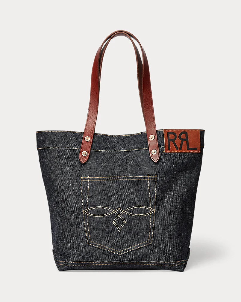 Джинсовая сумка-тоут Ralph Lauren Denim Tote — 1