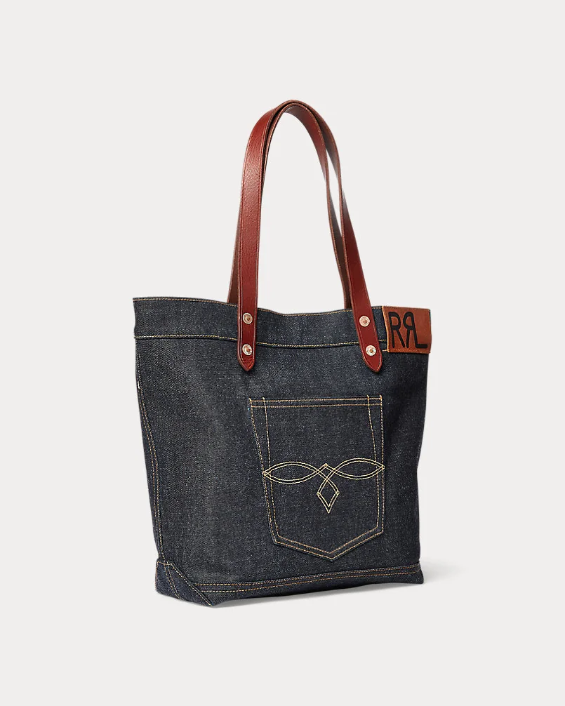 Джинсовая сумка-тоут Ralph Lauren Denim Tote — 2