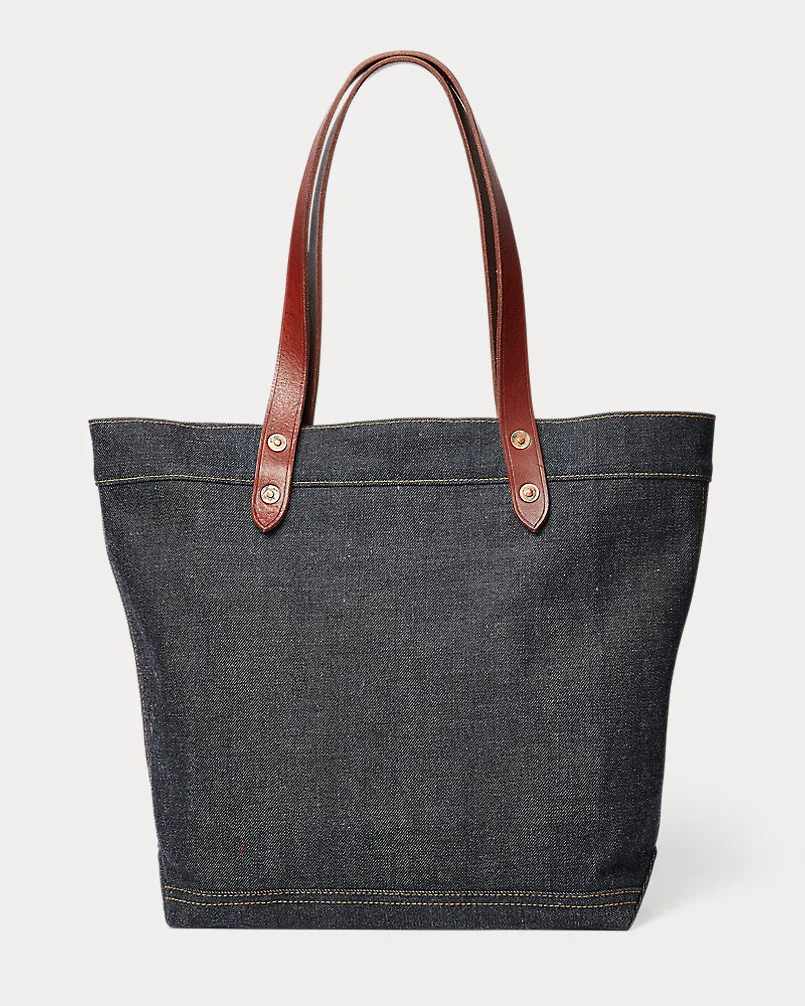 Джинсовая сумка-тоут Ralph Lauren Denim Tote — 3