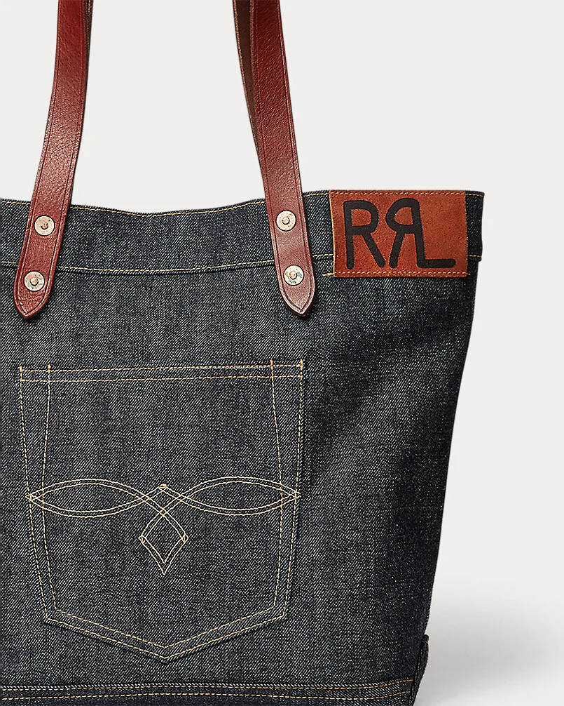 Джинсовая сумка-тоут Ralph Lauren Denim Tote — 5