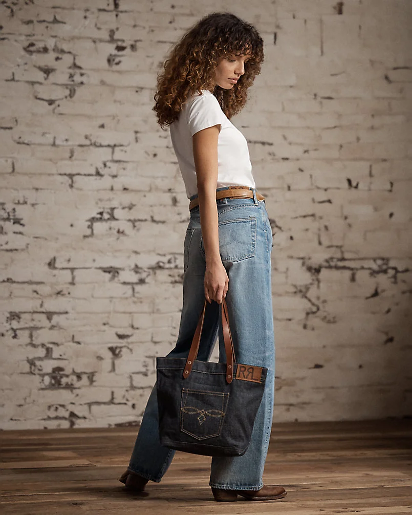 Джинсовая сумка-тоут Ralph Lauren Denim Tote — 7