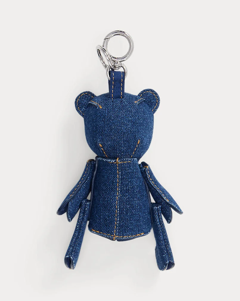 Брелок-подвеска Polo Bear из денима — 2