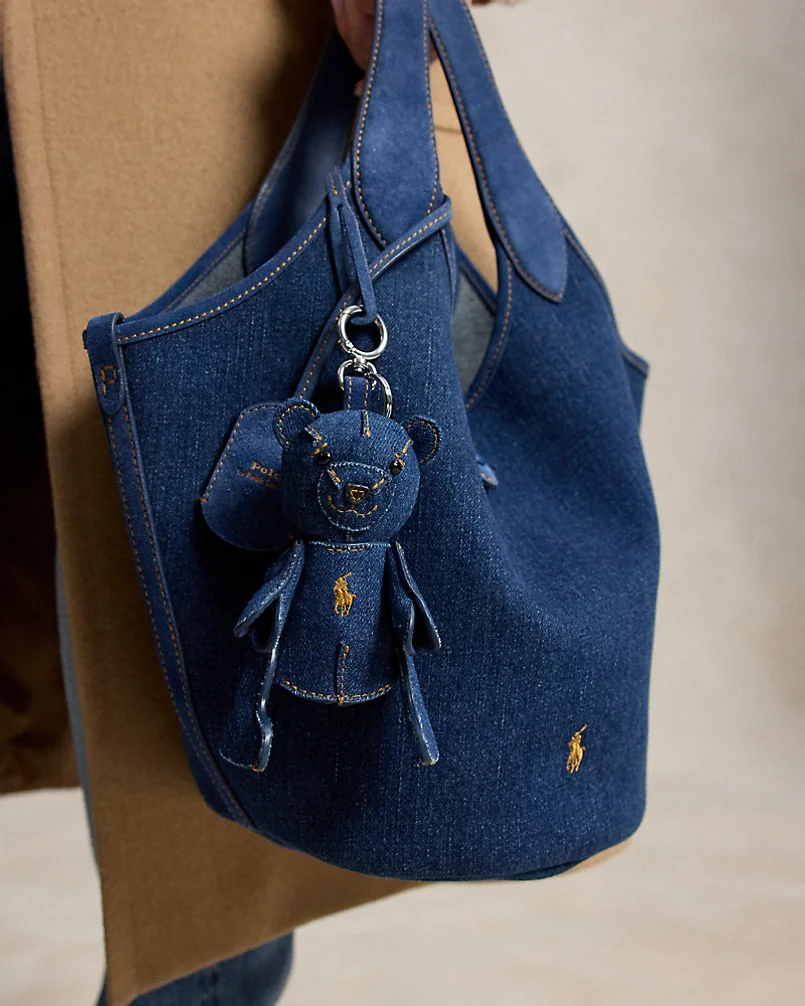 Брелок-подвеска Polo Bear из денима — 3