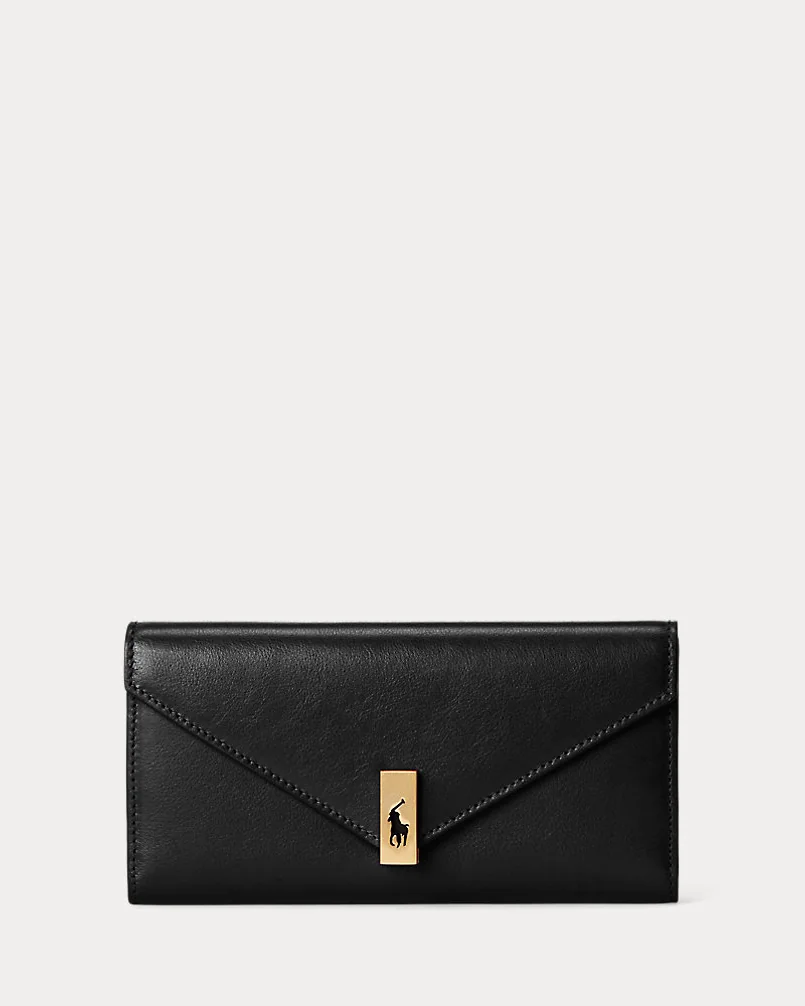 Кожаный кошелёк Ralph Lauren Polo ID Leather Wallet — 1