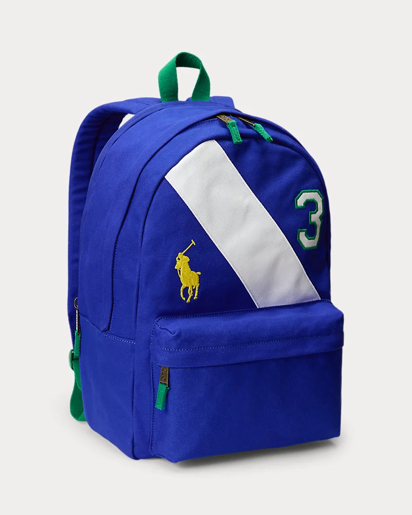 Рюкзак Ralph Lauren Big Pony Striped Canvas Backpack — 2