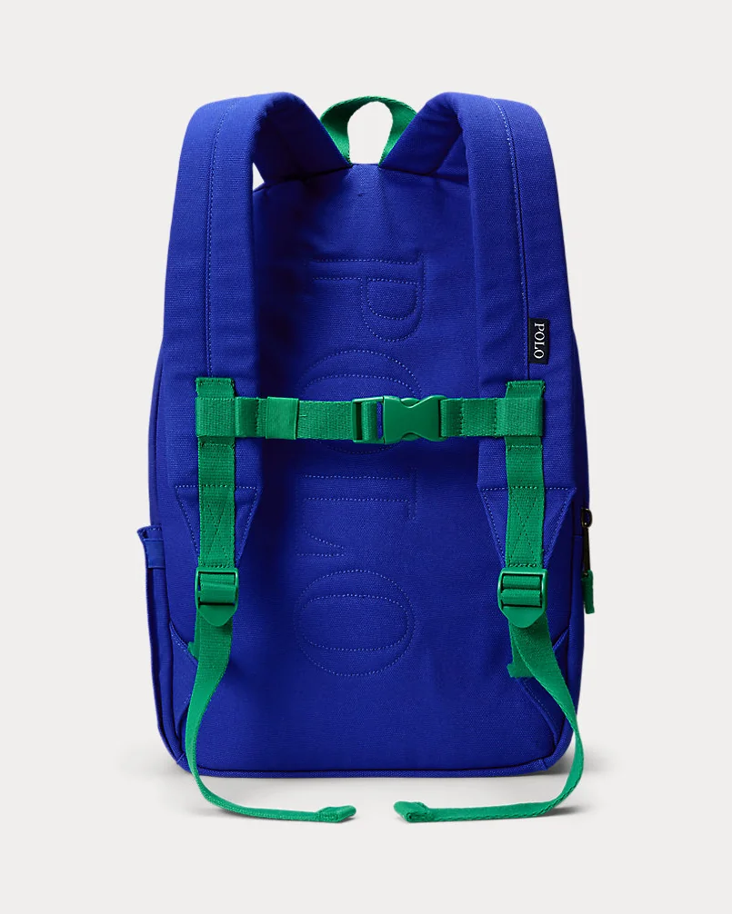 Рюкзак Ralph Lauren Big Pony Striped Canvas Backpack — 3