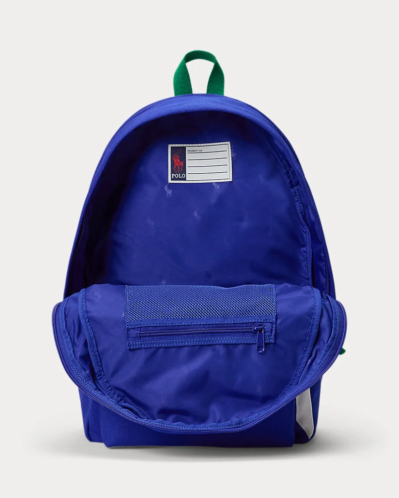 Рюкзак Ralph Lauren Big Pony Striped Canvas Backpack — 4