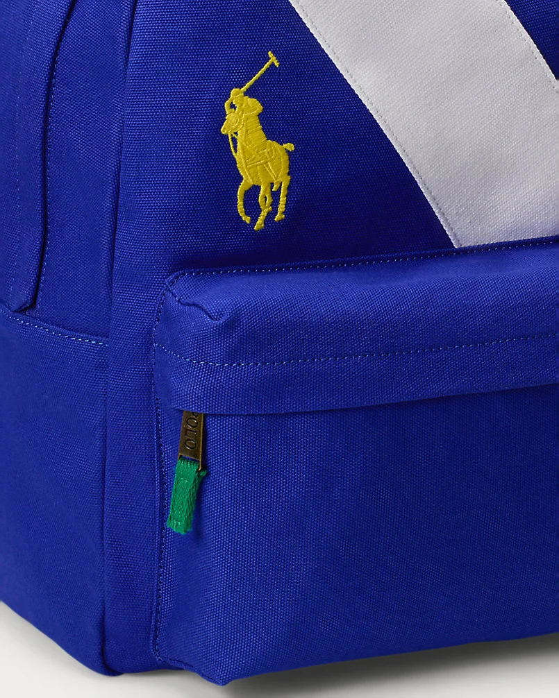Рюкзак Ralph Lauren Big Pony Striped Canvas Backpack — 5