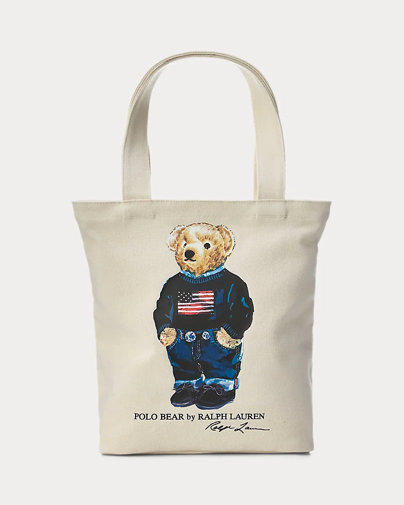 Канвас-сумка Ralph Lauren Polo Bear Cotton Canvas Tote — 1