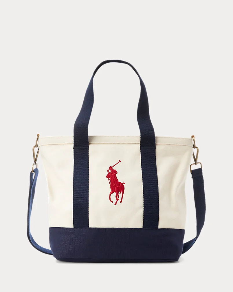 Канвас-сумка Ralph Lauren Big Pony Cotton Canvas Tote — 1