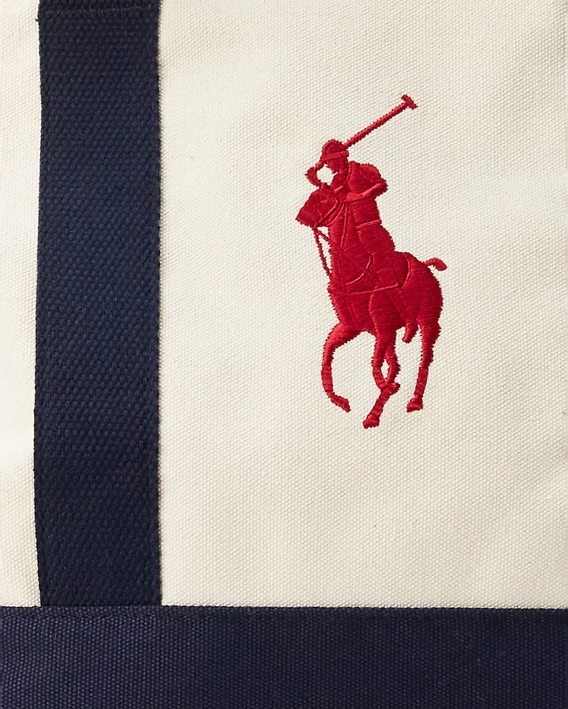 Канвас-сумка Ralph Lauren Big Pony Cotton Canvas Tote — 5