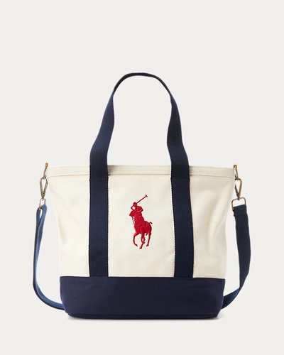 Канвас-сумка Ralph Lauren Big Pony Cotton Canvas Tote