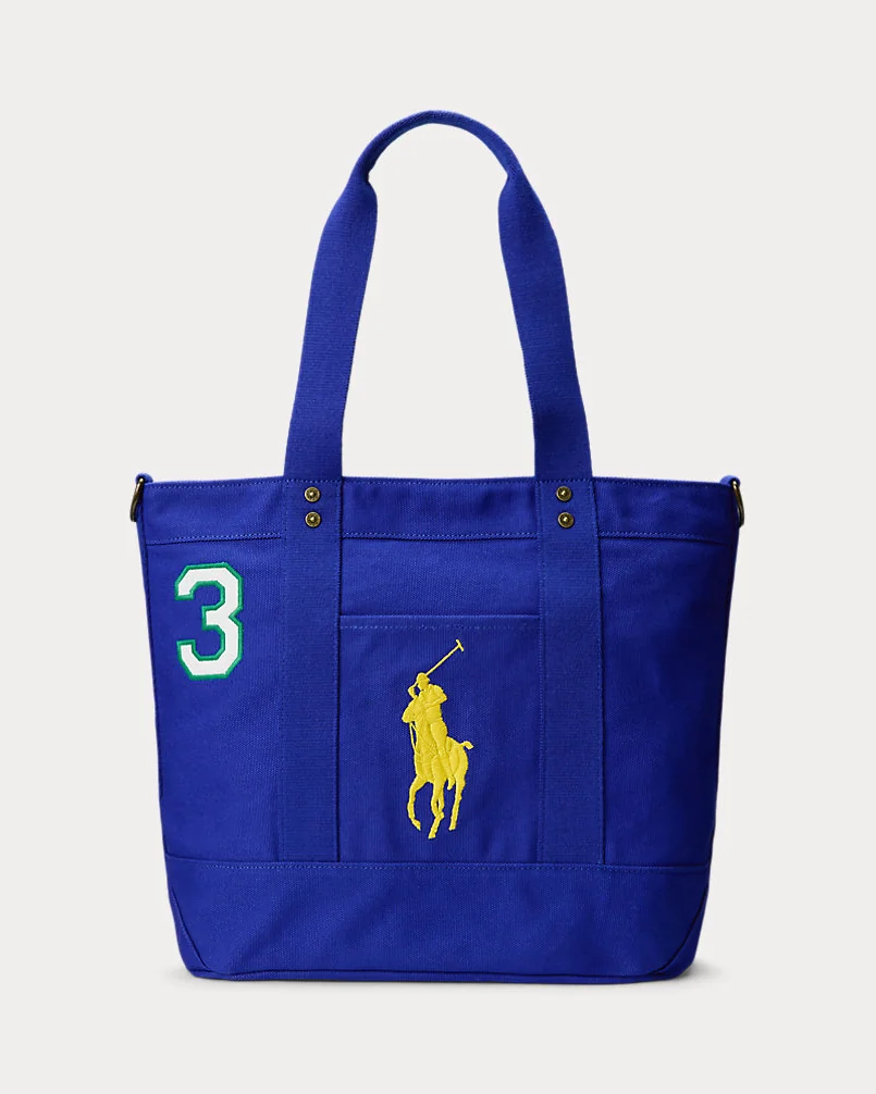 Сумка-тоут Ralph Lauren Big Pony Cotton Canvas Large Tote — 1