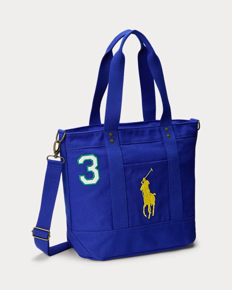 Сумка-тоут Ralph Lauren Big Pony Cotton Canvas Large Tote — 2