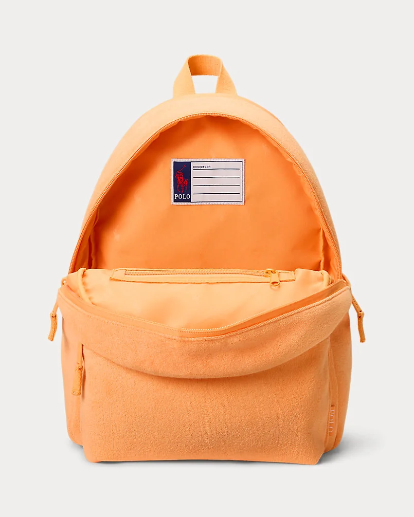 Рюкзак Ralph Lauren из махровой ткани оранжевый — 4