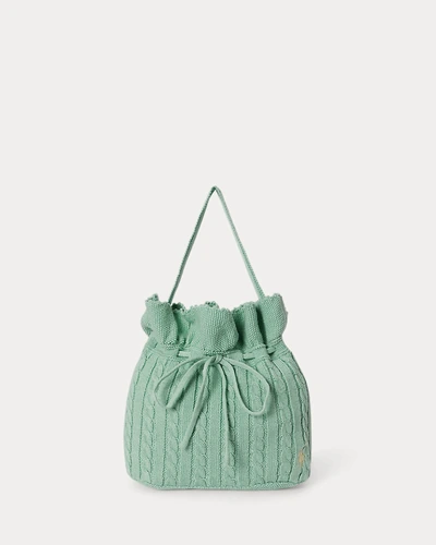 Сумка-ведро Ralph Lauren Mini-Cable Drawstring Bucket Bag