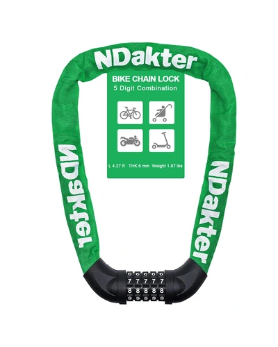 NDakter Bike Lock цепь 5-значный код
