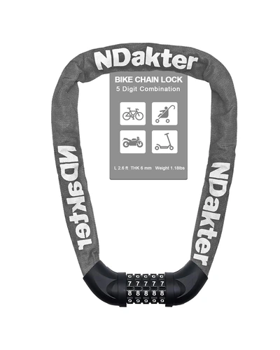 NDakter Bike Lock цепь 5-значный код