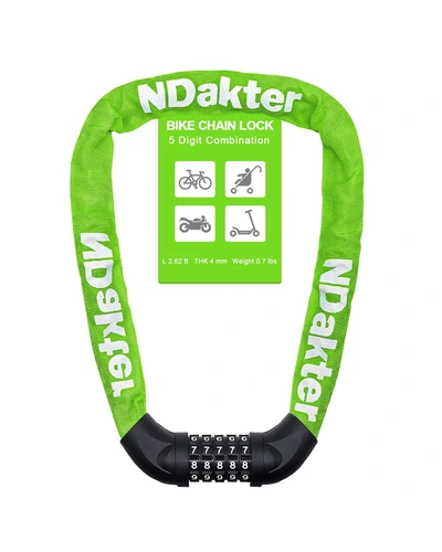 NDakter Bike Lock цепь 5-значный код