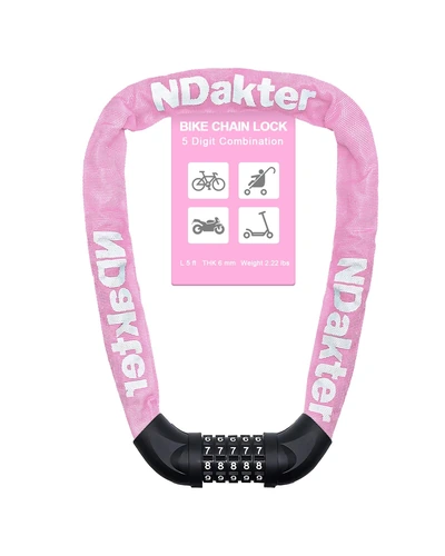 NDakter Bike Lock цепь 5-значный код