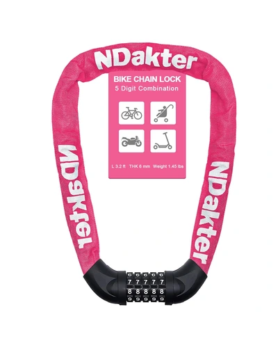 NDakter Bike Lock цепь 5-значный код