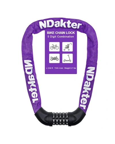NDakter Bike Lock цепь 5-значный код
