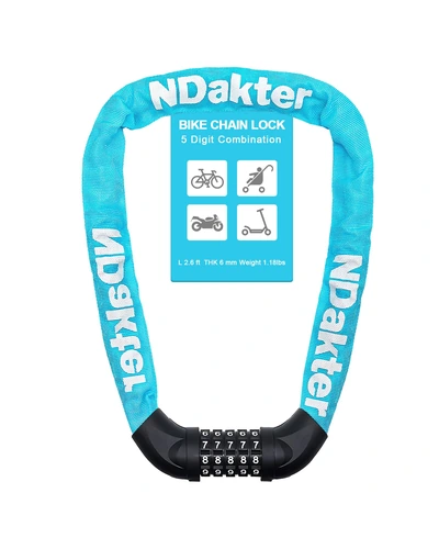NDakter Bike Lock цепь 5-значный код
