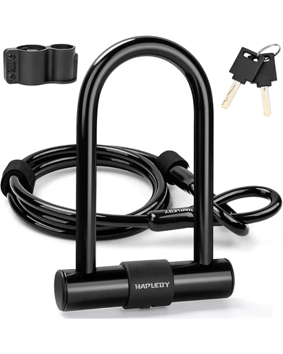 Hapleby Замок U-Lock велосипедный премиум кабель стальной