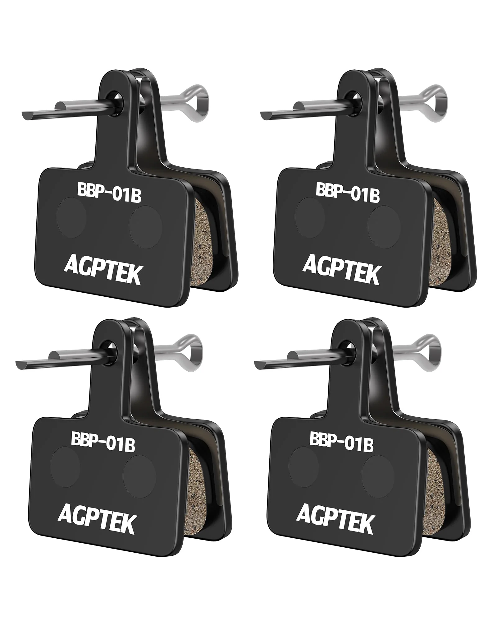 AGPTEK Bike Brake Pads – тормозные колодки для горного велосипеда, 4 пары — 1