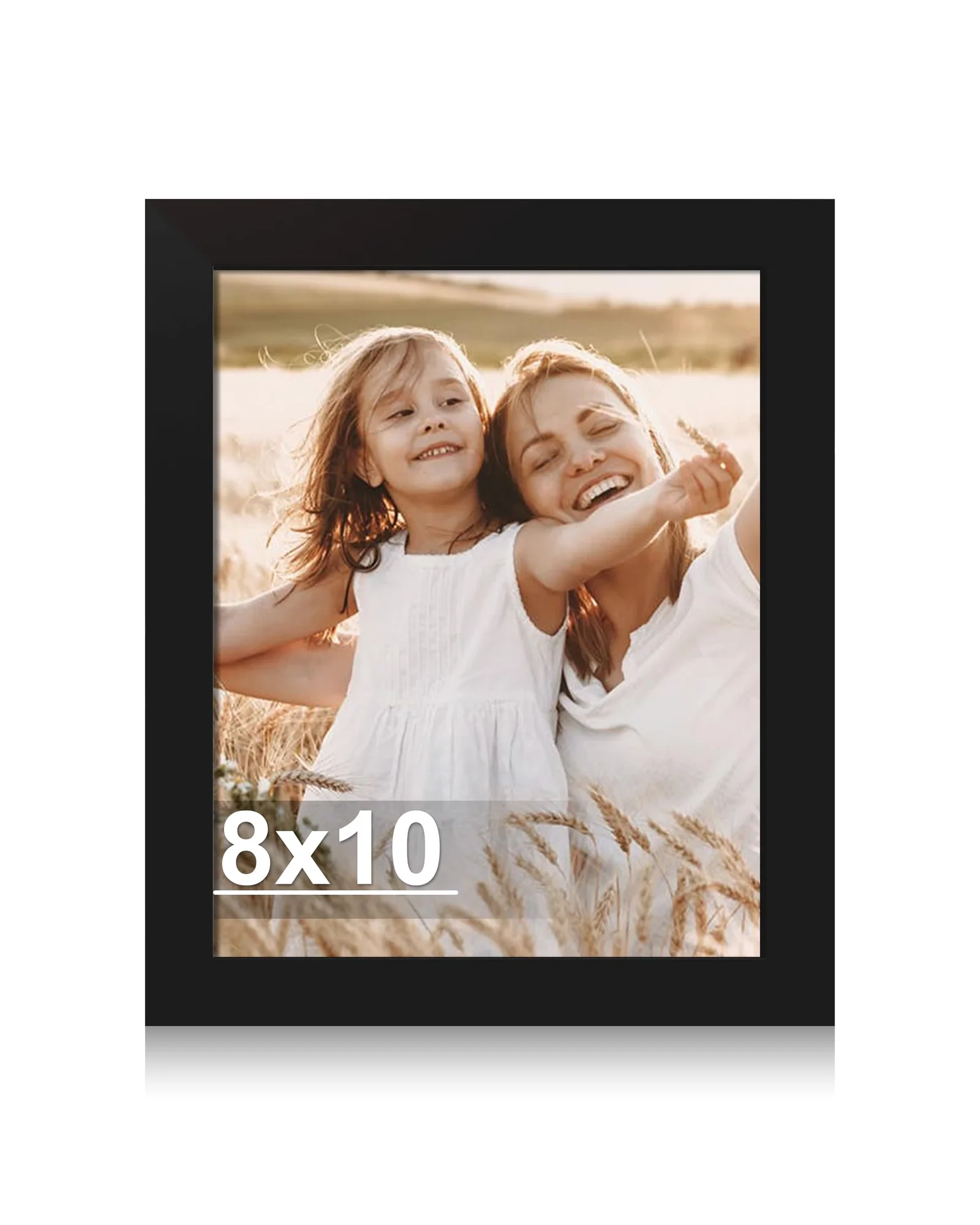 Hongkee деревянная фоторамка 20×25 см со стеклом, чёрная — 1