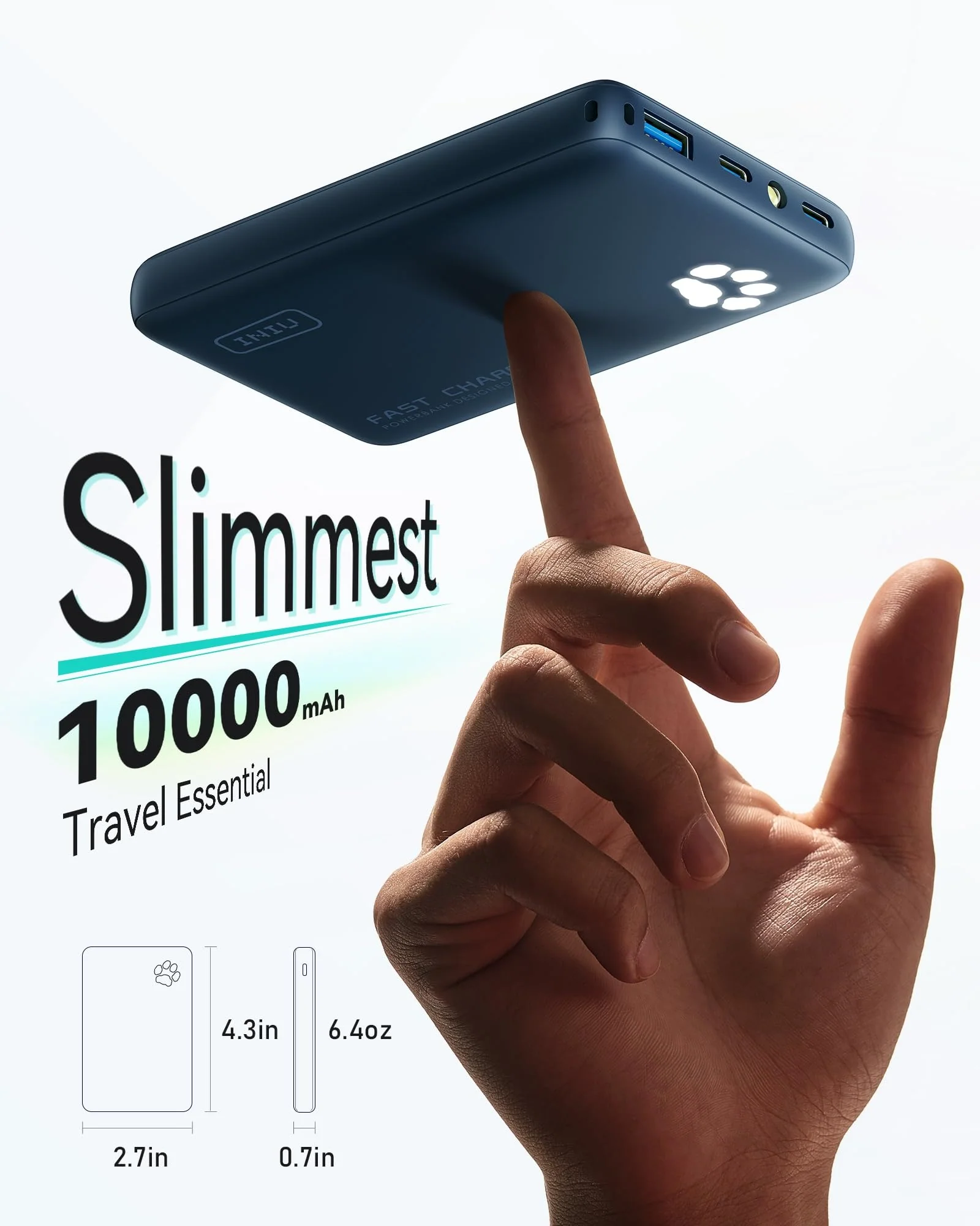 Power Bank INIU 45W 10000 mAh Тёмно-синий — 2