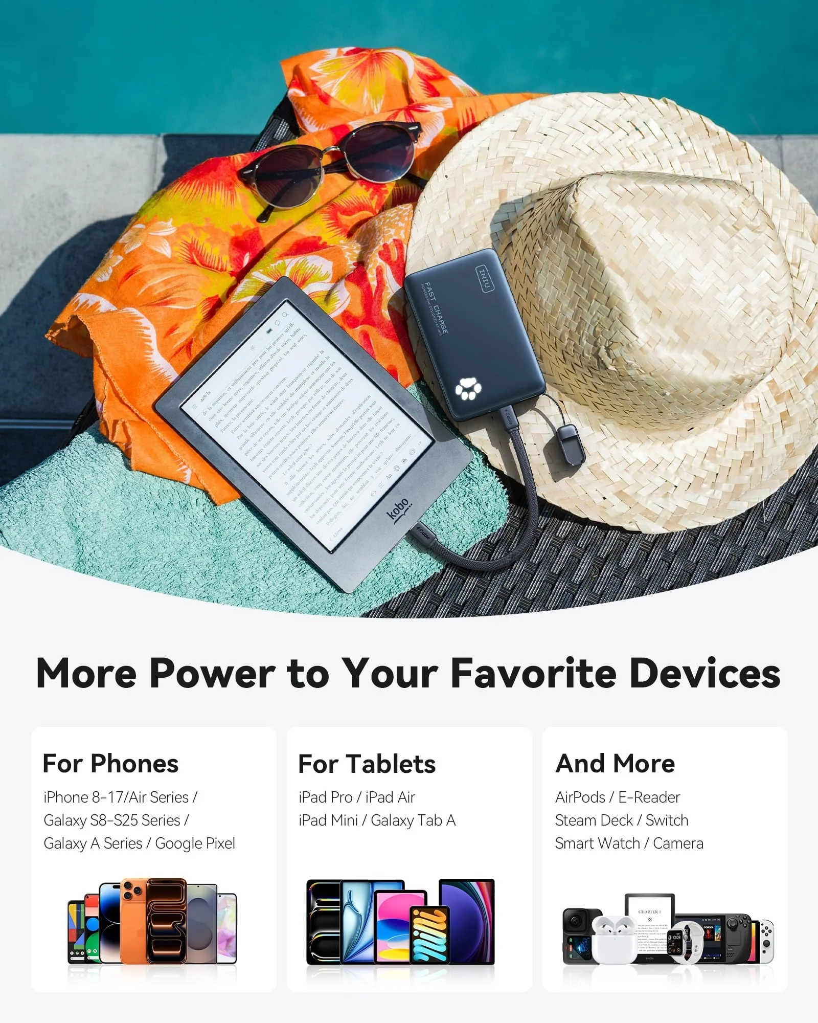 Power Bank INIU 45W 10000 mAh Тёмно-синий — 7